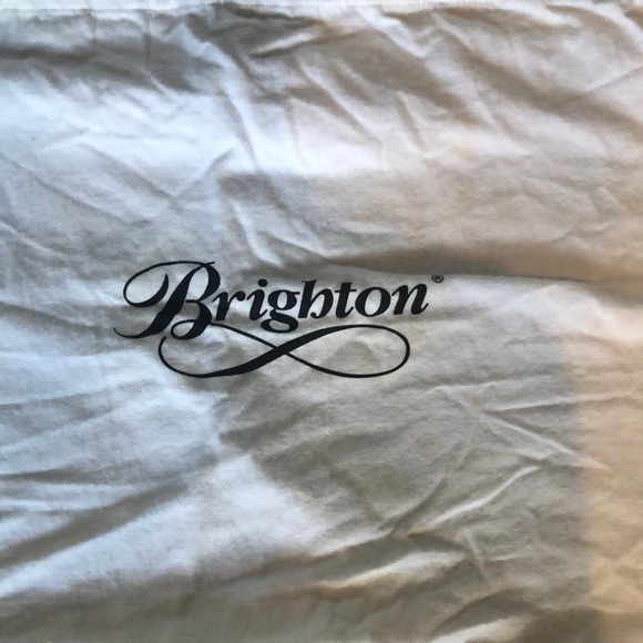 Vintage Brighton Carolyn Black Brown Leather Shoulder Bag Purse Pleated Design - Picture 10 of 16